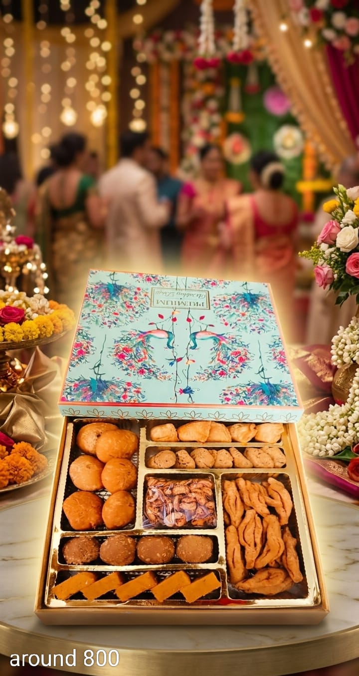 Peacock Wedding Bhaji Box