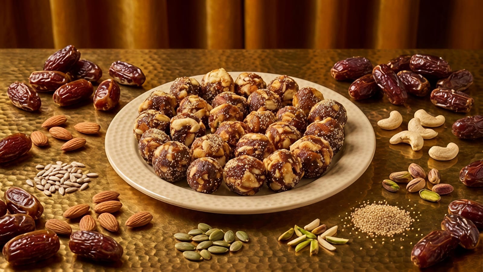 Khajur Dryfruit Laddu / Date Bites (Sugar-Free)